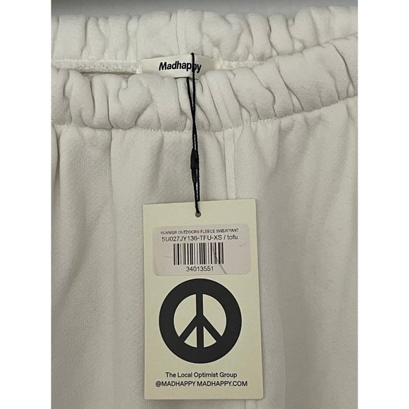 NEW MADHAPPY SUMMER OUTDOORS FLEECE SWEATPANTS SZ EXTRA...